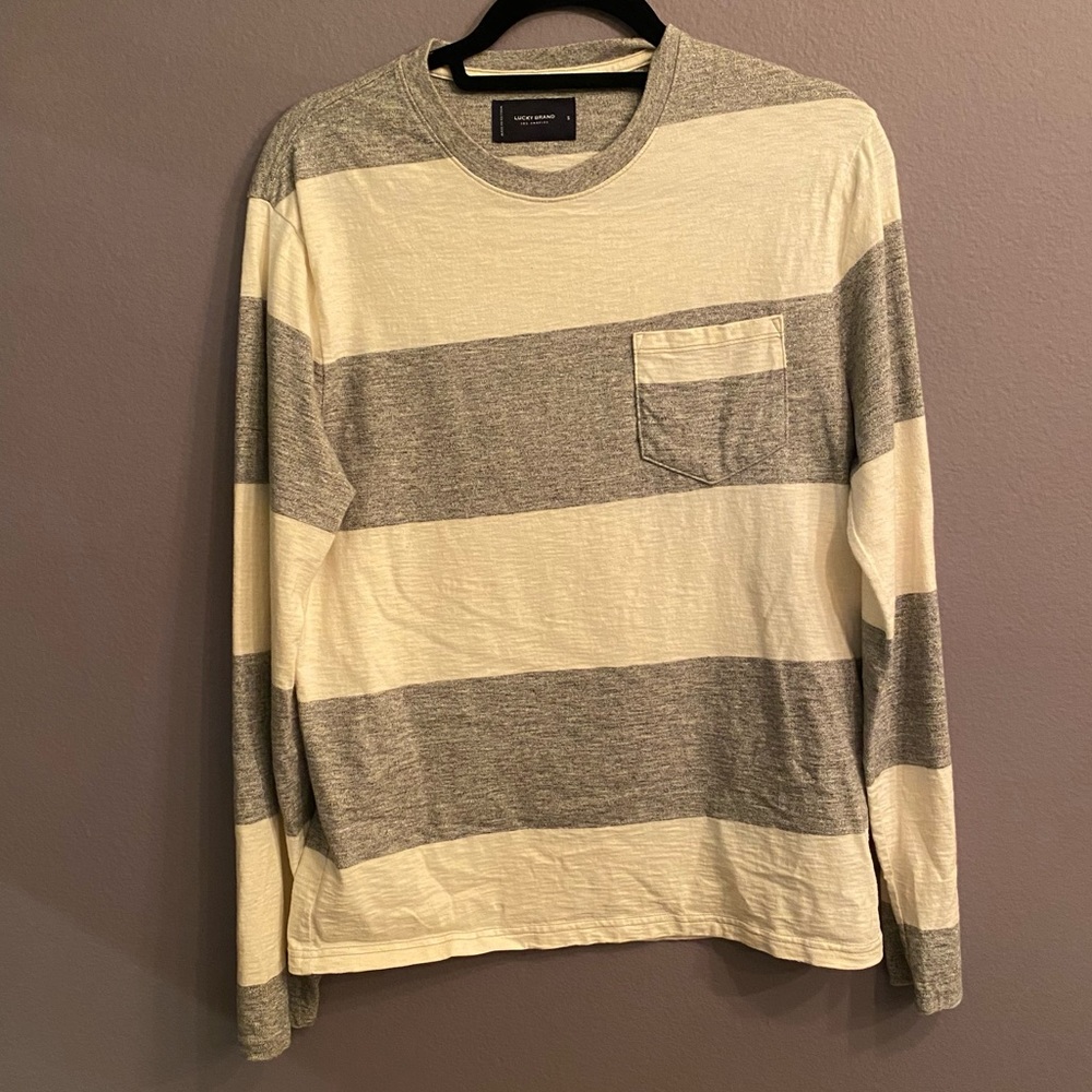 Lucky Brand Striped Long Sleeve Tee - size Small